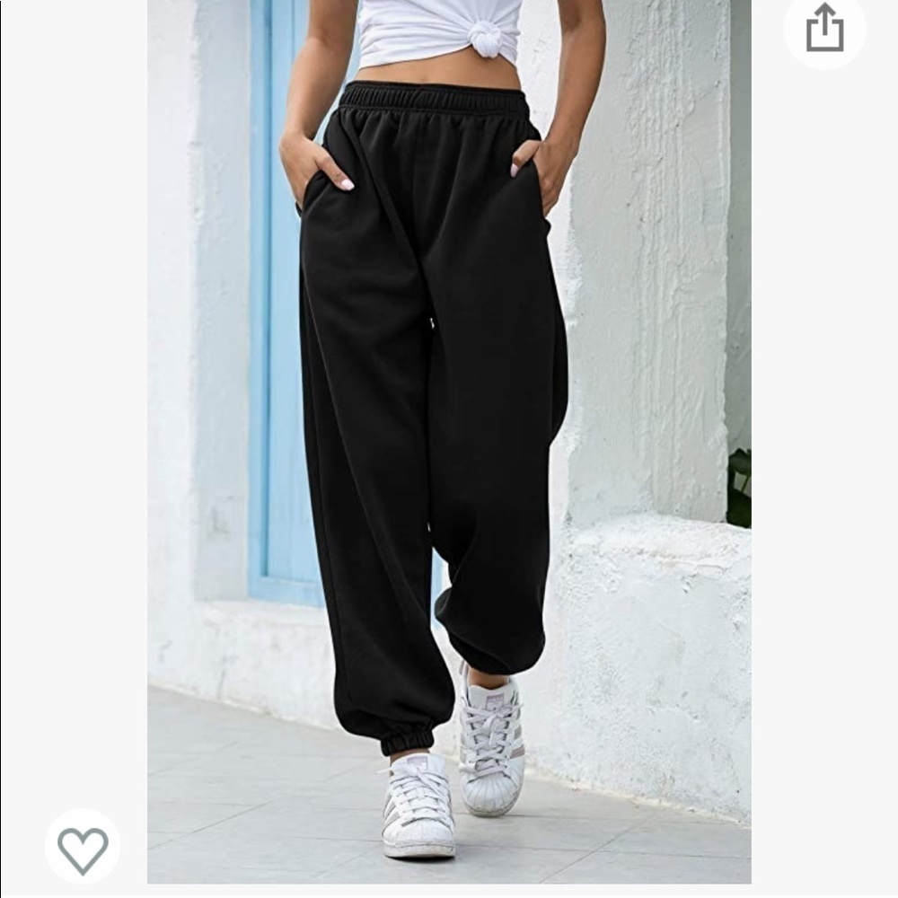 Women's Cinch Bottom Sweatpants Pockets High Waist Sporty Gym Athletic Fit